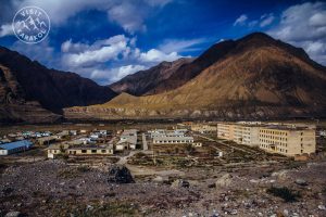 Engilchek mining settlement
