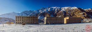 Engilchek mining settlement