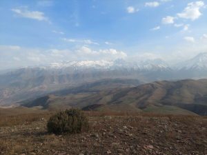 View from Tysha Mountain towards the Kyrgyz Range