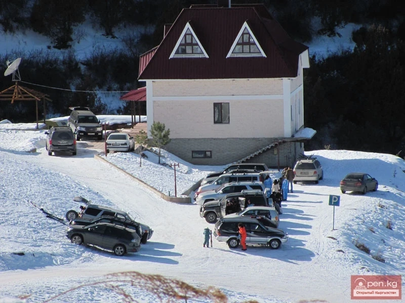 Kashka-Suu Ski Centre in winter
