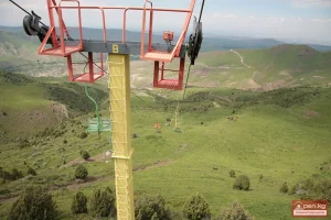 Chairlift at Kashka-Suu Ski Centre in summer