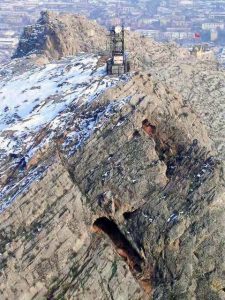 Chiltenkhana Cave on the northwestern slope of Sulaiman-Too’s second peak