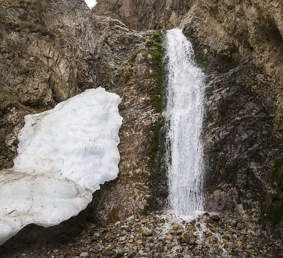 Ysyk Ata waterfall, Ysyk Ata Gorge, Chuy region, Kyrgyzstan