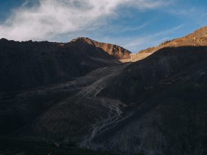 Upper ascent of Kegeti Pass, from the July 2019 cycling account