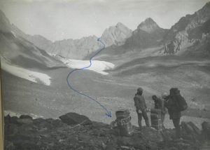 Ледник Кен-Тор в бассейне Нооруза, фото экспедиции 1991 года