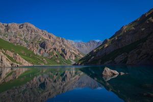 Kol-Tor lake (early morning view), At-Bashi District, Naryn Region, Kyrgyzstan