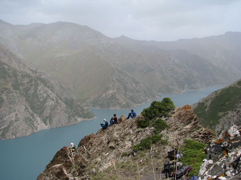 Kulun Lake from the traversing footpath, 2008 expedition