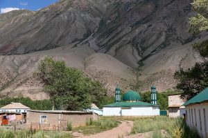 Mosque in Kyzyl-Oi in the Kokomeren Valley