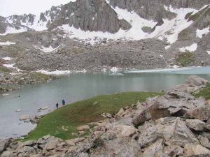 Yrdik lakes and their mountain setting